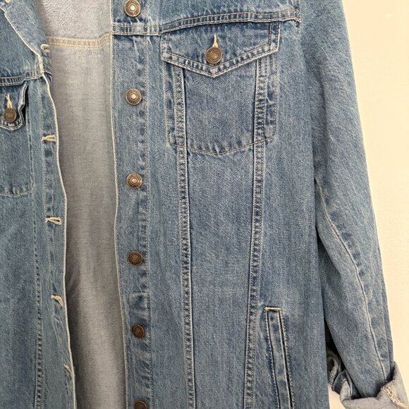Forever 21 Women's Long Denim Jacket - Picture 3 of 7
